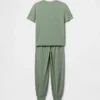 Set pigiama da bambino con pantaloni jogger riciclati