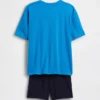 Set pigiama da calcio oversize riciclato per bambini con pantaloncini