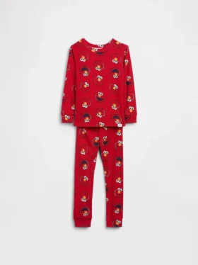 Set pigiama Elmo in cotone spazzolato biologico Sesame Street per neonato & bebè