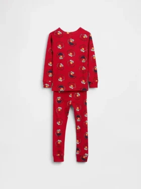 Set pigiama Elmo in cotone spazzolato biologico Sesame Street per neonato & bebè