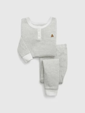 Set pigiama Henley in cotone biologico per neonato & bebè