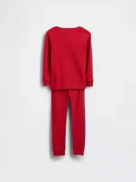 Set pigiama Henley in cotone biologico spazzolato per Neonato & Bebè