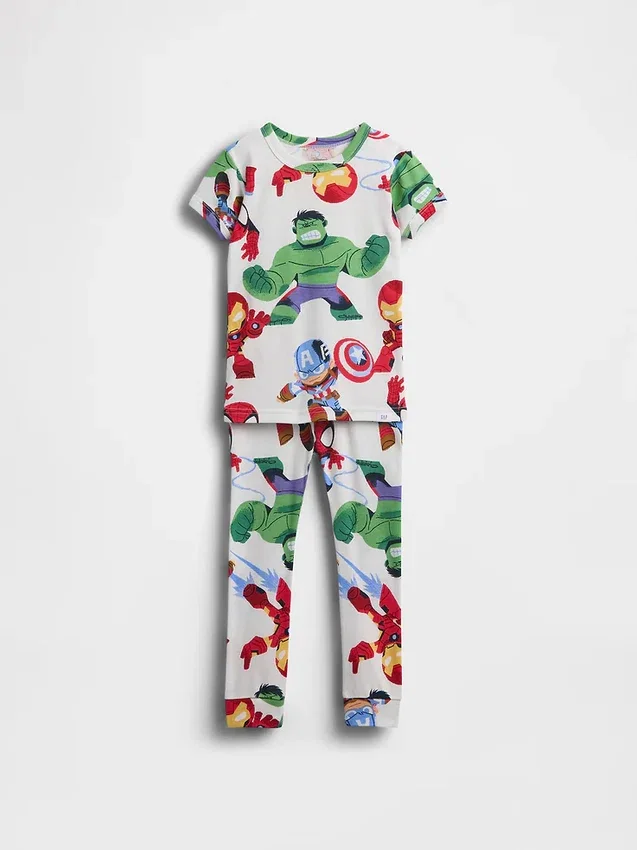 Set pigiama in cotone biologico spazzolato Marvel per Neonato & Bebè