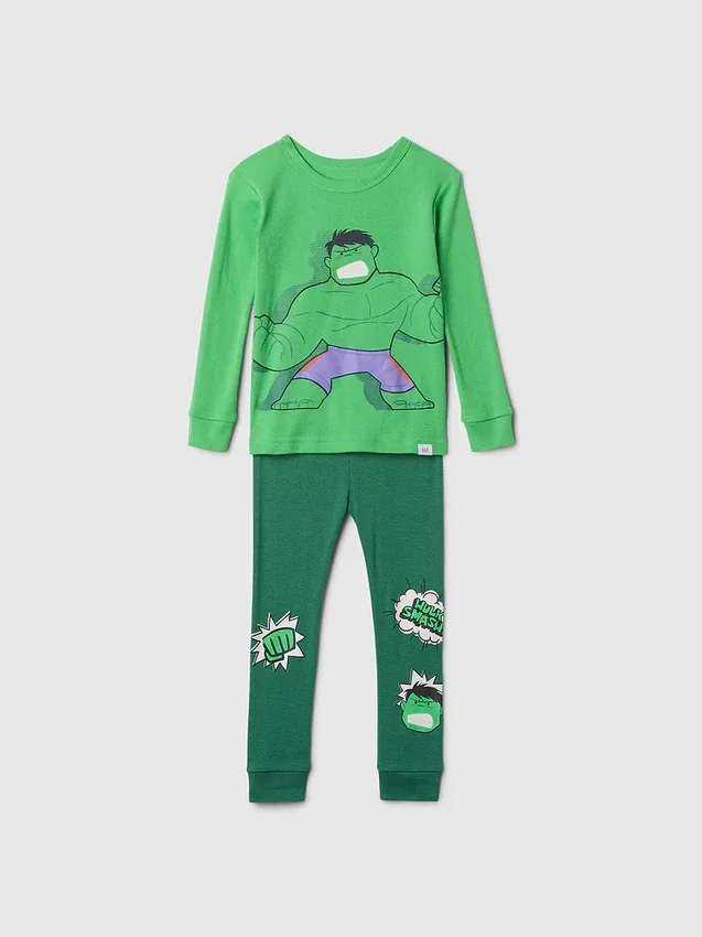 Set pigiama in cotone biologico spazzolato Marvel per Neonato & Bebè