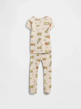 Set pigiama in cotone biologico spazzolato per Neonato & Bebè