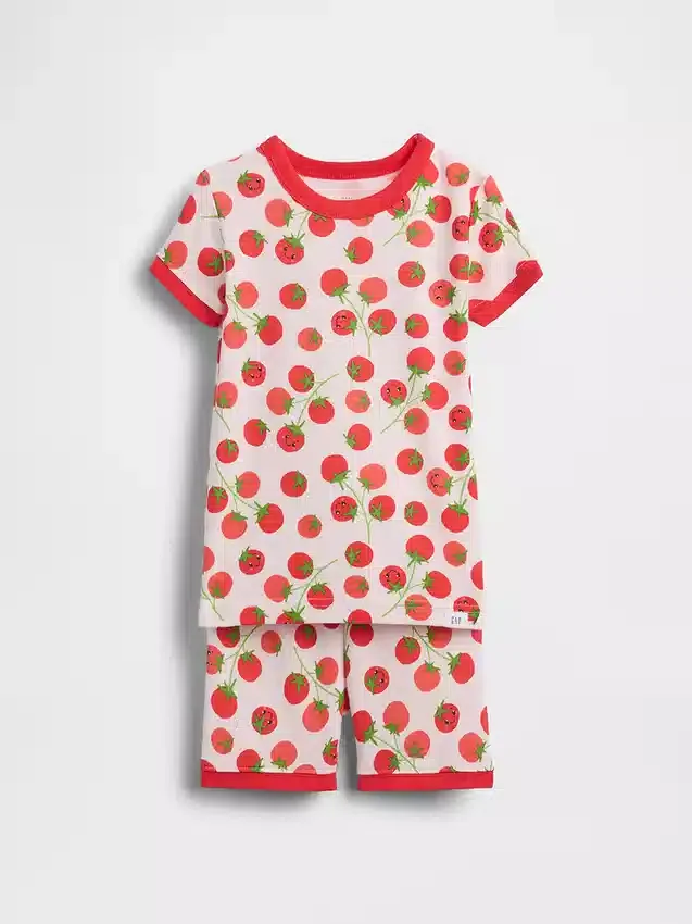 Set pigiama in cotone biologico spazzolato “Tomato” per neonato & bebè