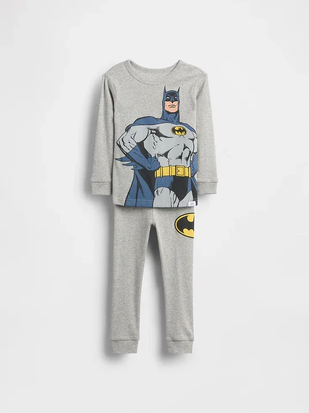 Set pigiama in cotone spazzolato biologico Batman per neonato & bebè