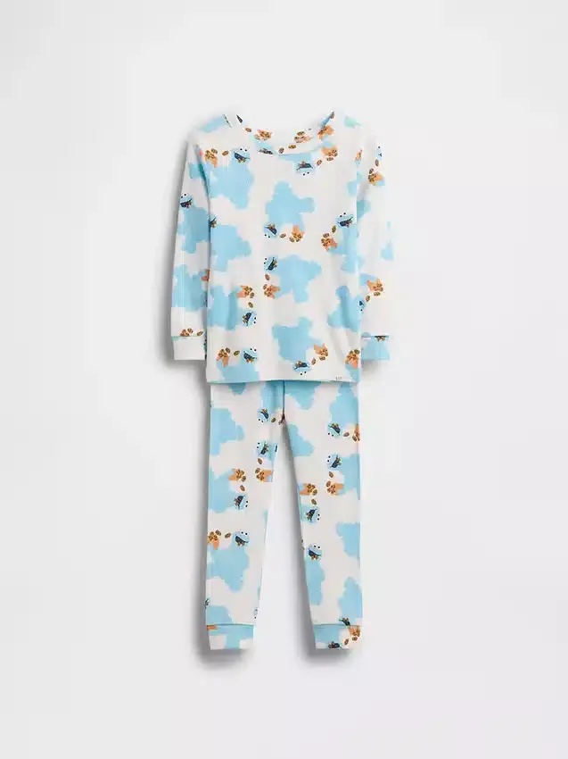 Set pigiama in cotone spazzolato biologico Sesame Street per Neonato & Bebè