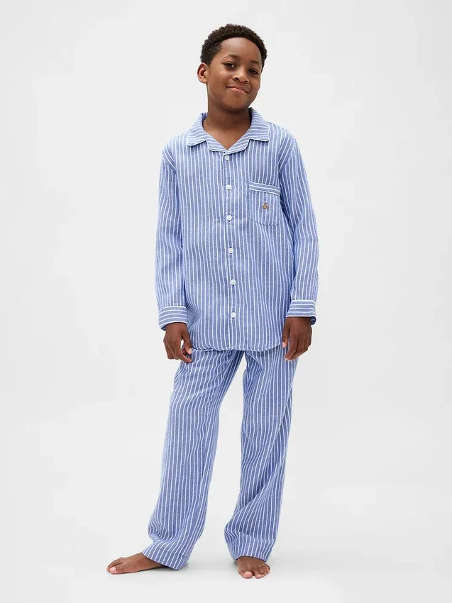 Set pigiama in flanella riciclata per bambini