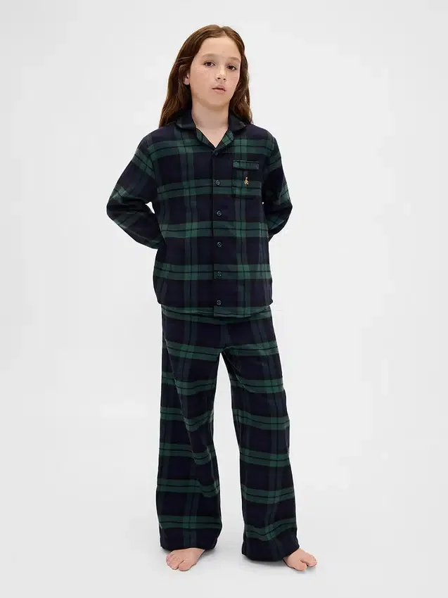 Set pigiama in flanella riciclata per bambini