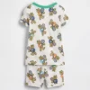 Set pigiama in pantaloncini Brannan Bear in cotone biologico spazzolato per neonato & bebè