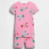 Set pigiama in pantaloncini per neonato & bebè in cotone biologico spazzolato con motivo aragosta
