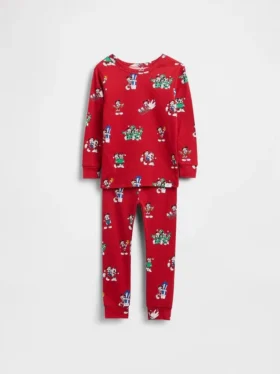 Set pigiama natalizio GAP × Disney per bambini e neonati in cotone biologico spazzolato