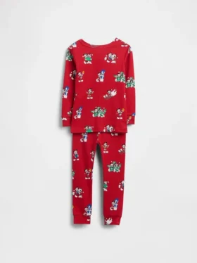 Set pigiama natalizio GAP × Disney per bambini e neonati in cotone biologico spazzolato