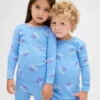 Set pigiama natalizio in cotone biologico spazzolato per bambini e neonati