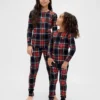 Set pigiama natalizio in cotone biologico spazzolato per bambini e neonati