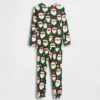 Set pigiama natalizio in cotone biologico spazzolato per bambini e neonati