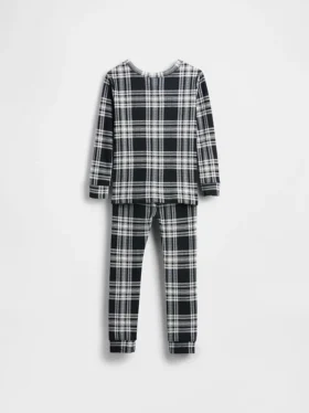 Set pigiama natalizio in cotone biologico spazzolato per bambini e neonati