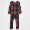Set pigiama natalizio in cotone biologico spazzolato per bambini e neonati