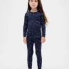 Set pigiama natalizio in cotone biologico spazzolato per bambini e neonati