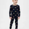 Set pigiama natalizio in cotone biologico spazzolato per bambini e neonati