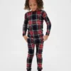 Set pigiama natalizio in cotone biologico spazzolato per bambini e neonati