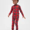 Set pigiama natalizio in cotone biologico spazzolato per bambini e neonati