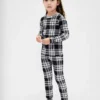 Set pigiama natalizio in cotone biologico spazzolato per bambini e neonati