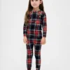 Set pigiama natalizio in cotone biologico spazzolato per bambini e neonati