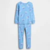 Set pigiama natalizio in cotone biologico spazzolato per bambini e neonati