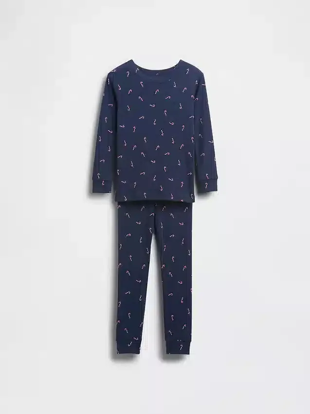 Set pigiama natalizio in cotone biologico spazzolato per bambini e neonati