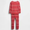 Set pigiama natalizio in cotone biologico spazzolato per bambini e neonati