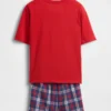 Set pigiama oversize per bambini con pantaloncini riciclati