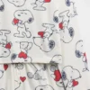 Set pigiama pantaloncini da bambino Snoopy in tessuto riciclato