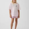 Set pigiama pantaloncini riciclato per bambini
