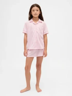 Set pigiama pantaloncini riciclato per bambini