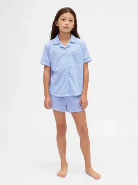 Set pigiama pantaloncini riciclato per bambini
