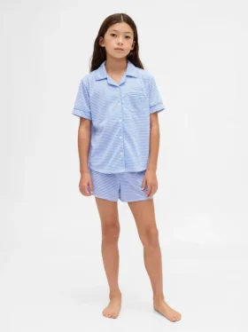 Set pigiama pantaloncini riciclato per bambini