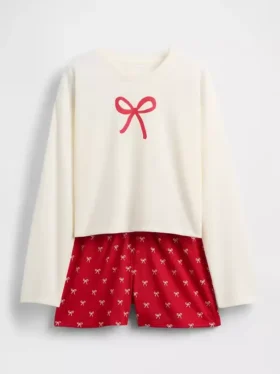 Set pigiama pantaloncini riciclato per bambini