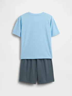 Set pigiama pantaloncini riciclato per bambini