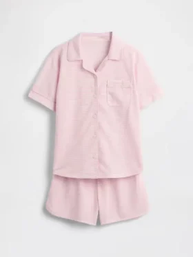 Set pigiama pantaloncini riciclato per bambini