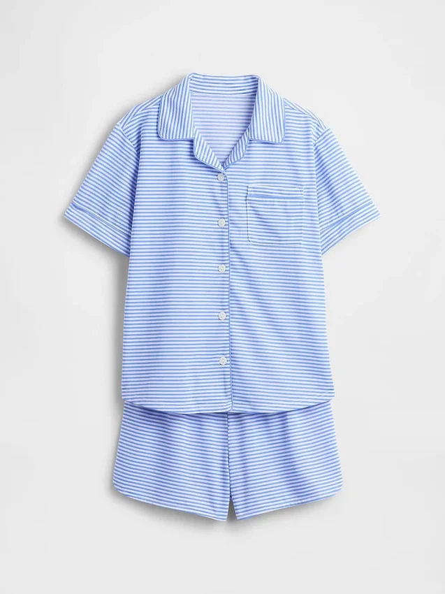 Set pigiama pantaloncini riciclato per bambini