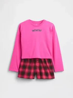 Set pigiama pantaloncini riciclato per bambini