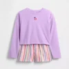 Set pigiama pantaloncini riciclato per bambini