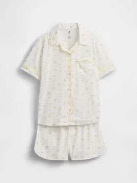 Set pigiama pantaloncini riciclato per bambini