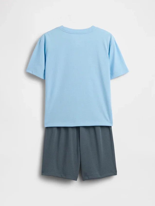 Set pigiama pantaloncini riciclato per bambini