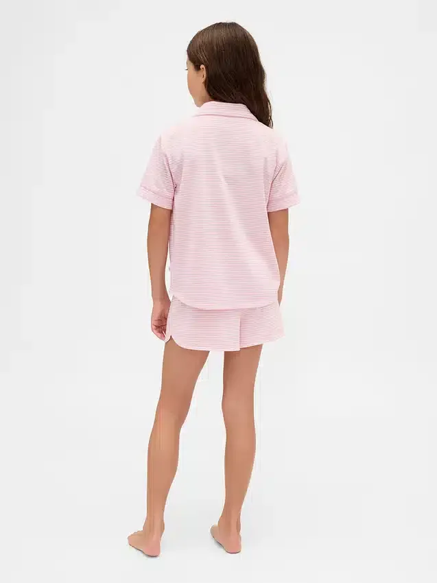 Set pigiama pantaloncini riciclato per bambini