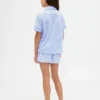 Set pigiama pantaloncini riciclato per bambini