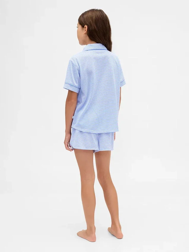 Set pigiama pantaloncini riciclato per bambini