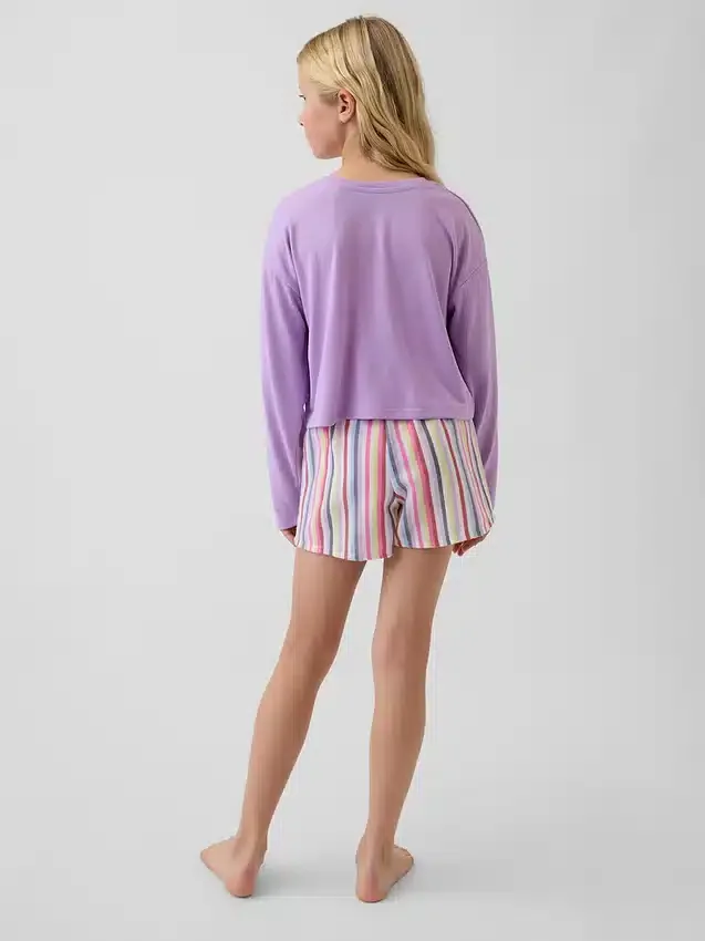 Set pigiama pantaloncini riciclato per bambini